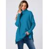 imageANRABESS Womens Oversized Turtleneck Batwing Sleeve Spilt Casual Loose Knit Tunic Pullover Sweater Tops 2025 Fall OutfitsLake