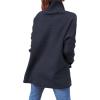 imageANRABESS Womens Oversized Turtleneck Batwing Sleeve Spilt Casual Loose Knit Tunic Pullover Sweater Tops 2025 Fall OutfitsNavy Blue