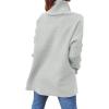 imageANRABESS Womens Oversized Turtleneck Batwing Sleeve Spilt Casual Loose Knit Tunic Pullover Sweater Tops 2025 Fall OutfitsSilver