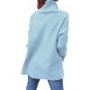 imageANRABESS Womens Oversized Turtleneck Batwing Sleeve Spilt Casual Loose Knit Tunic Pullover Sweater Tops 2025 Fall OutfitsSky