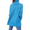 imageANRABESS Womens Oversized Turtleneck Batwing Sleeve Spilt Casual Loose Knit Tunic Pullover Sweater Tops 2025 Fall OutfitsSky Blue