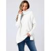 imageANRABESS Womens Oversized Turtleneck Batwing Sleeve Spilt Casual Loose Knit Tunic Pullover Sweater Tops 2025 Fall OutfitsWhite