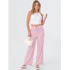 imageANRABESS Womens Striped Gingham Pants 2025 Fall Pajama Lounge Boxer Pants Casual Wide Leg Drawstring PJ Bottoms TrousersPink White Plaid