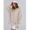 imageANRABESS Womens Sweatshirts Oversized Casual Loose Button Up Henley Pullover Top High Low Split 2025 Fall Fashion OutfitsApricot