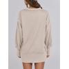imageANRABESS Womens Sweatshirts Oversized Casual Loose Button Up Henley Pullover Top High Low Split 2025 Fall Fashion OutfitsApricot