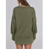 imageANRABESS Womens Sweatshirts Oversized Casual Loose Button Up Henley Pullover Top High Low Split 2025 Fall Fashion OutfitsArmy Green