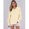imageANRABESS Womens Sweatshirts Oversized Casual Loose Button Up Henley Pullover Top High Low Split 2025 Fall Fashion OutfitsBeige