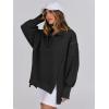 imageANRABESS Womens Sweatshirts Oversized Casual Loose Button Up Henley Pullover Top High Low Split 2025 Fall Fashion OutfitsBlack