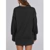 imageANRABESS Womens Sweatshirts Oversized Casual Loose Button Up Henley Pullover Top High Low Split 2025 Fall Fashion OutfitsBlack