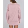 imageANRABESS Womens Sweatshirts Oversized Casual Loose Button Up Henley Pullover Top High Low Split 2025 Fall Fashion OutfitsPink