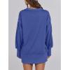 imageANRABESS Womens Sweatshirts Oversized Casual Loose Button Up Henley Pullover Top High Low Split 2025 Fall Fashion OutfitsRoyal Blue