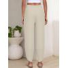 imageANRABESS Womens Wide Leg Palazzo Capri Pants 2025 Summer Casual Loose High Waisted Lounge Flowy Cropped Beach Work TrousersApricot