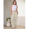 imageANRABESS Womens Wide Leg Palazzo Capri Pants 2025 Summer Casual Loose High Waisted Lounge Flowy Cropped Beach Work TrousersApricot