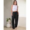 imageANRABESS Womens Wide Leg Palazzo Capri Pants 2025 Summer Casual Loose High Waisted Lounge Flowy Cropped Beach Work TrousersBlack