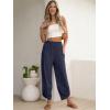 imageANRABESS Womens Wide Leg Palazzo Capri Pants 2025 Summer Casual Loose High Waisted Lounge Flowy Cropped Beach Work TrousersDark Blue
