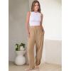 imageANRABESS Womens Wide Leg Palazzo Capri Pants 2025 Summer Casual Loose High Waisted Lounge Flowy Cropped Beach Work TrousersKhaki