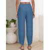 imageANRABESS Womens Wide Leg Palazzo Capri Pants 2025 Summer Casual Loose High Waisted Lounge Flowy Cropped Beach Work TrousersLake Blue