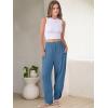 imageANRABESS Womens Wide Leg Palazzo Capri Pants 2025 Summer Casual Loose High Waisted Lounge Flowy Cropped Beach Work TrousersLake Blue