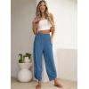imageANRABESS Womens Wide Leg Palazzo Capri Pants 2025 Summer Casual Loose High Waisted Lounge Flowy Cropped Beach Work TrousersLake Blue