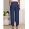 imageANRABESS Womens Wide Leg Palazzo Capri Pants 2025 Summer Casual Loose High Waisted Lounge Flowy Cropped Beach Work TrousersNavy Blue
