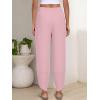 imageANRABESS Womens Wide Leg Palazzo Capri Pants 2025 Summer Casual Loose High Waisted Lounge Flowy Cropped Beach Work TrousersPink