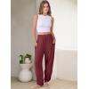 imageANRABESS Womens Wide Leg Palazzo Capri Pants 2025 Summer Casual Loose High Waisted Lounge Flowy Cropped Beach Work TrousersRust Maroon