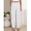 imageANRABESS Womens Wide Leg Palazzo Capri Pants 2025 Summer Casual Loose High Waisted Lounge Flowy Cropped Beach Work TrousersWhite
