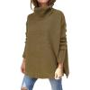 imageANRABESS Womens Oversized Turtleneck Batwing Sleeve Spilt Casual Loose Knit Tunic Pullover Sweater Tops 2025 Fall OutfitsCamel