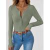 imageANRABESS Long Sleeve Shirts for Women Henley Button Down Tops Ribbed Knit Slim Fit Fall Basic Tee 2025 Casual Trendy ClothesSage Green