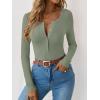 imageANRABESS Long Sleeve Shirts for Women Henley Button Down Tops Ribbed Knit Slim Fit Fall Basic Tee 2025 Casual Trendy ClothesSage Green