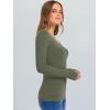 imageANRABESS Long Sleeve Shirts for Women V Neck Ribbed Knit Fitted Fall Basic Tshirts Going Out Tops 2025 Casual Trendy ClothesArmy Green