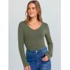 imageANRABESS Long Sleeve Shirts for Women V Neck Ribbed Knit Fitted Fall Basic Tshirts Going Out Tops 2025 Casual Trendy ClothesArmy Green