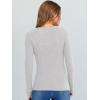 imageANRABESS Long Sleeve Shirts for Women V Neck Ribbed Knit Fitted Fall Basic Tshirts Going Out Tops 2025 Casual Trendy ClothesBright Grey