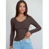 imageANRABESS Long Sleeve Shirts for Women V Neck Ribbed Knit Fitted Fall Basic Tshirts Going Out Tops 2025 Casual Trendy ClothesCoffee