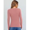 imageANRABESS Long Sleeve Shirts for Women V Neck Ribbed Knit Fitted Fall Basic Tshirts Going Out Tops 2025 Casual Trendy ClothesCoral Pink