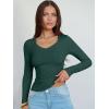 imageANRABESS Long Sleeve Shirts for Women V Neck Ribbed Knit Fitted Fall Basic Tshirts Going Out Tops 2025 Casual Trendy ClothesDeep Green