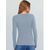 imageANRABESS Long Sleeve Shirts for Women V Neck Ribbed Knit Fitted Fall Basic Tshirts Going Out Tops 2025 Casual Trendy ClothesGrey Blue
