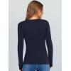 imageANRABESS Long Sleeve Shirts for Women V Neck Ribbed Knit Fitted Fall Basic Tshirts Going Out Tops 2025 Casual Trendy ClothesNavy Blue