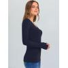 imageANRABESS Long Sleeve Shirts for Women V Neck Ribbed Knit Fitted Fall Basic Tshirts Going Out Tops 2025 Casual Trendy ClothesNavy Blue
