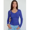 imageANRABESS Long Sleeve Shirts for Women V Neck Ribbed Knit Fitted Fall Basic Tshirts Going Out Tops 2025 Casual Trendy ClothesRoyal Blue