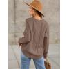 imageANRABESS Sweaters for Women Oversized Cable Knit Fall Long Sleeve Crewneck Casual Pullover Sweater Tops 2025 Winter OutfitsCoffee