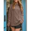 imageANRABESS Sweaters for Women Oversized Cable Knit Fall Long Sleeve Crewneck Casual Pullover Sweater Tops 2025 Winter OutfitsCoffee