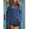imageANRABESS Sweaters for Women Oversized Cable Knit Fall Long Sleeve Crewneck Casual Pullover Sweater Tops 2025 Winter OutfitsDeep Blue