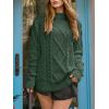 imageANRABESS Sweaters for Women Oversized Cable Knit Fall Long Sleeve Crewneck Casual Pullover Sweater Tops 2025 Winter OutfitsDeep Green