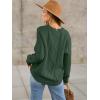 imageANRABESS Sweaters for Women Oversized Cable Knit Fall Long Sleeve Crewneck Casual Pullover Sweater Tops 2025 Winter OutfitsDeep Green