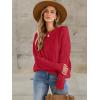 imageANRABESS Sweaters for Women Oversized Cable Knit Fall Long Sleeve Crewneck Casual Pullover Sweater Tops 2025 Winter OutfitsRed