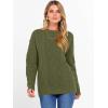 imageANRABESS Women Oversized Chunky Cable Knitted Vintage Sweater 2025 Fall Winter OutfitsArmy Green