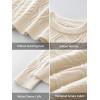imageANRABESS Women Oversized Chunky Cable Knitted Vintage Sweater 2025 Fall Winter OutfitsBeige