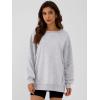 imageANRABESS Women Oversized Long Sleeve Sweatshirts Crewneck Side Slit Loose Teen Girl Pullover Top 2025 Fall Y2K Trendy OutfitsLight Grey