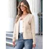 imageANRABESS Women Striped Cardigan Sweaters Button Down Cropped Knit Lady Jackets Coat 2025 Fall Outfits Trendy ClothesApricot